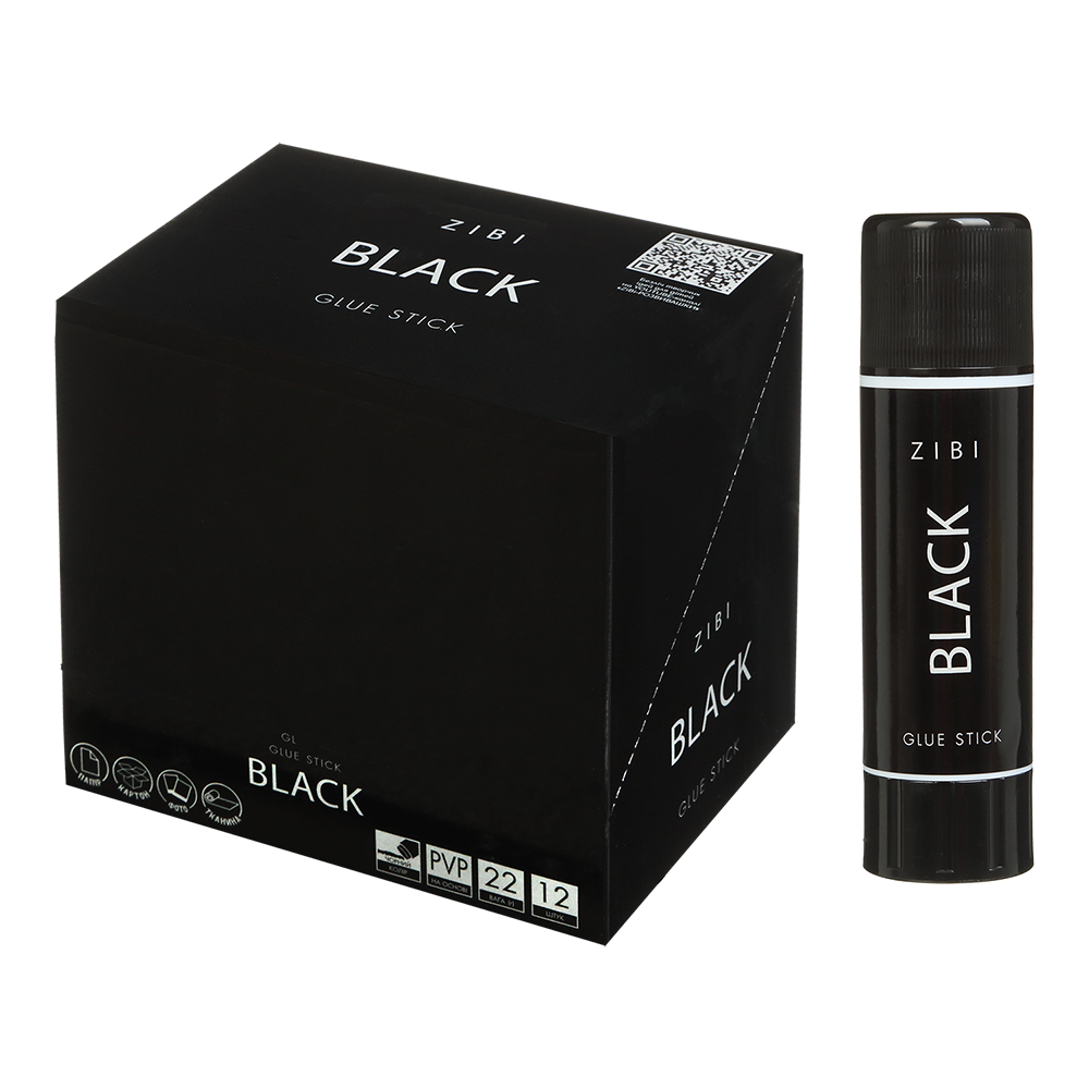 Клей-олiвець на PVA-основі, Black, 22 г, ZB.6308 3