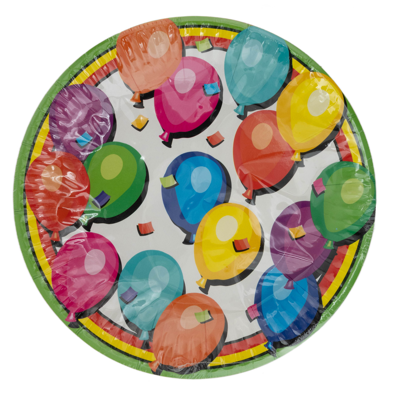 Набор бумажных тарелок Balloons, 17,78 см, 6 шт, MX44355