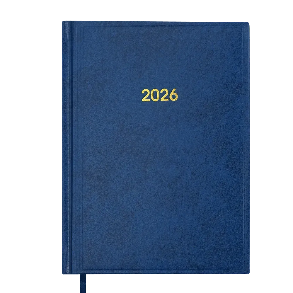Дневник датированный A5, 2026 Base, синий, BM.2108-02