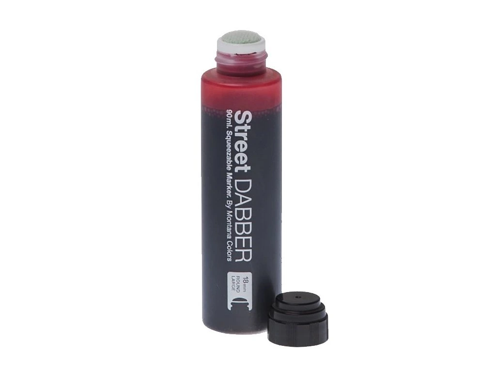 Сквізер заправлений чорнилом  MTN Street Dabber Ink Paint 90 мл/18 мм R-02 Red, SPRO011202