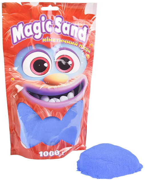 Кінетичний пісок Magic sand в пакеті, синій, 1 кг, 39404-9