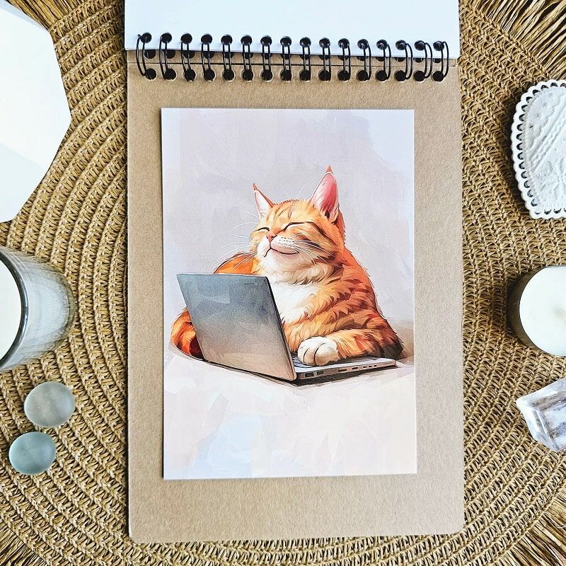 Открытка MriyTaDiy, "Котик айтишник" 1