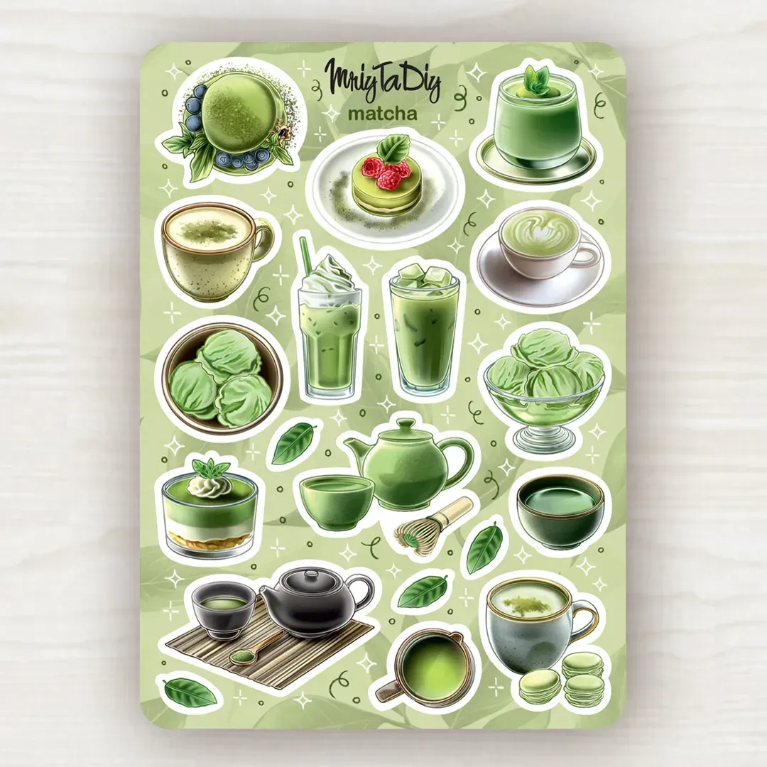 Стикер письмо с наклейками MriyTaDiy, "Matcha"