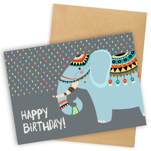 Листівка "Presentville" з конвертом "Happy birthday!", OTK_TFL118
