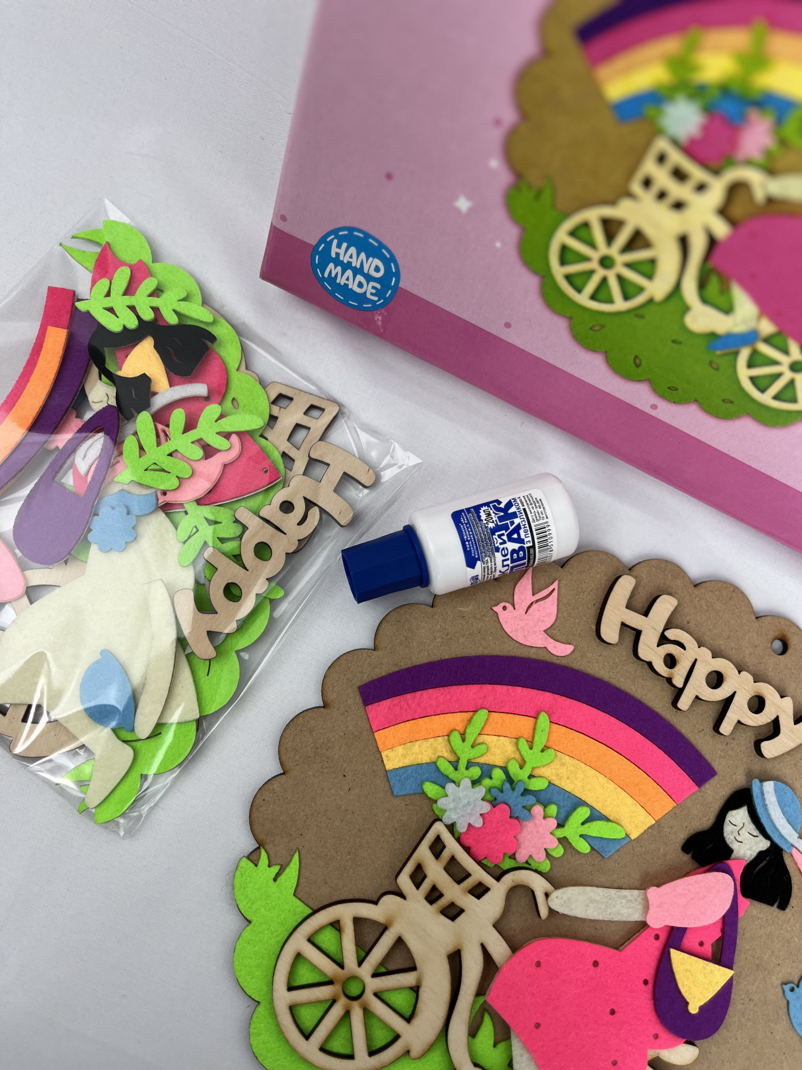 Набір для творчості "Виріб аплікація із фетру Happy", ФА-13 3