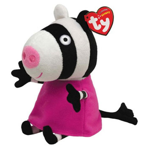 Іграшка м’яконабивна TY Peppa Pig "Zoe Zebra" 15 см, 46174