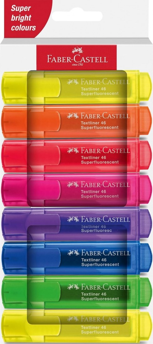 Набір маркерів текстовий Textliner Superfl 8 шт., 254648 Faber-Castell