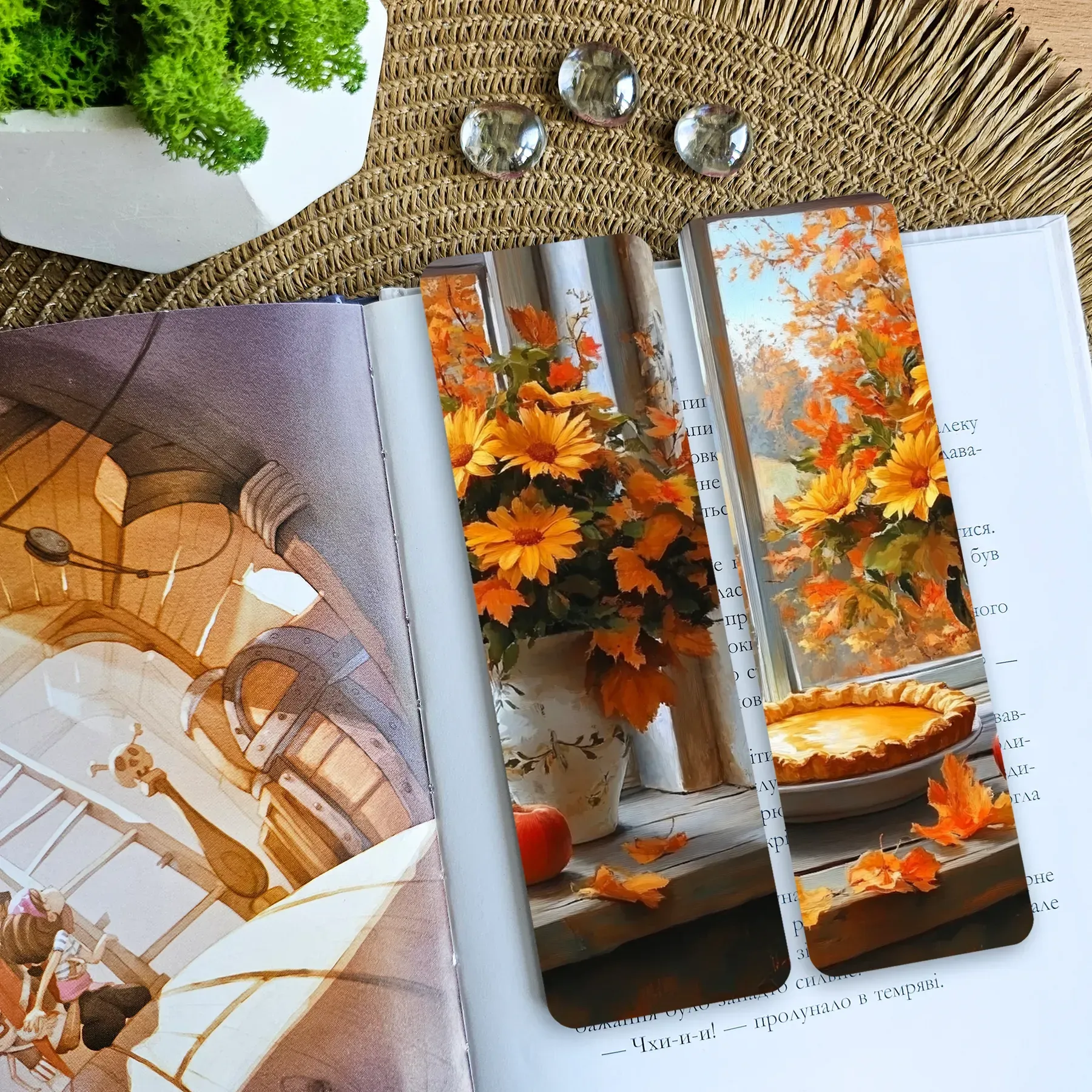 Закладка для книг MriyTaDiy, "Осіннє тепло", art bm-52
