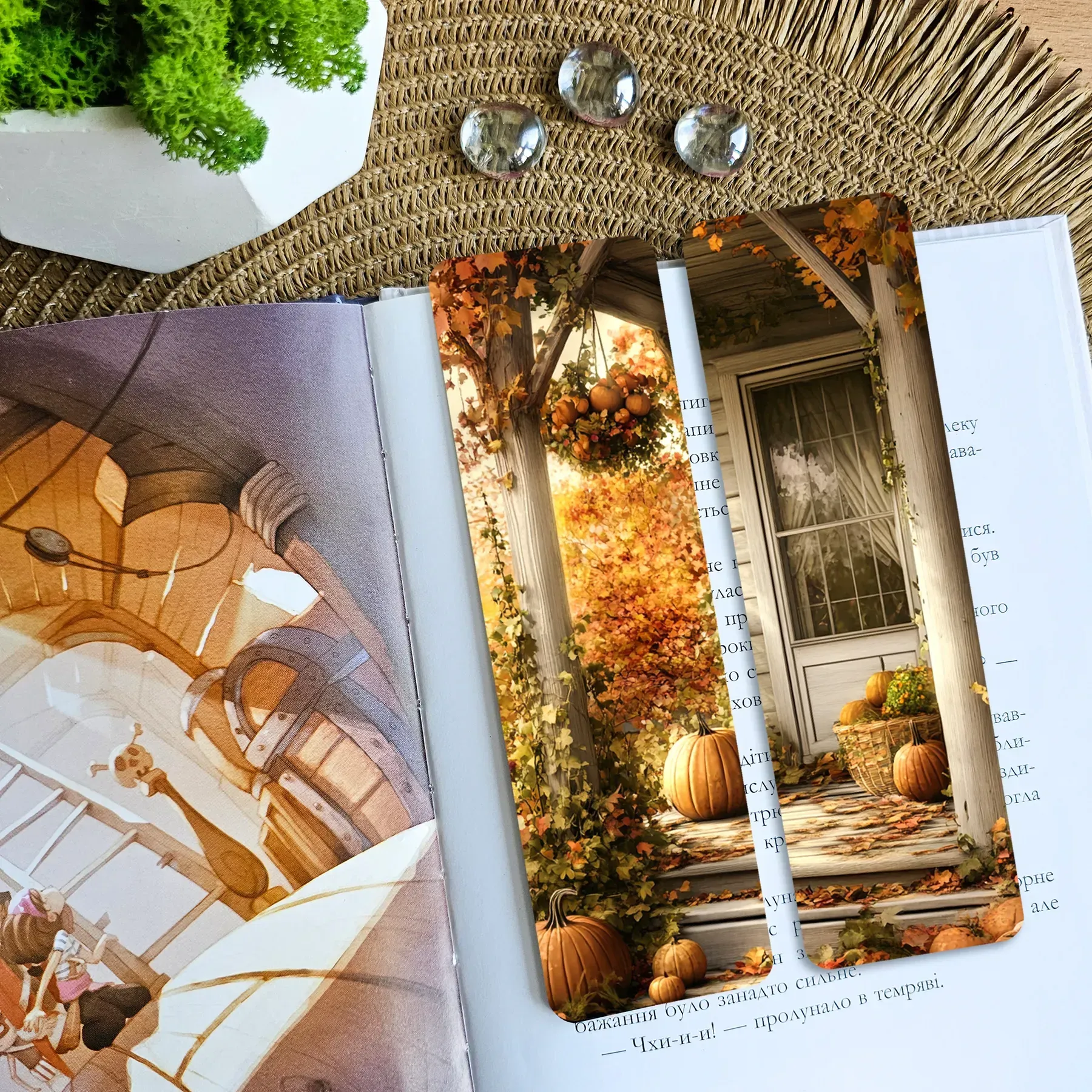 Закладка для книг MriyTaDiy, "Осень на пороге", art bm-54
