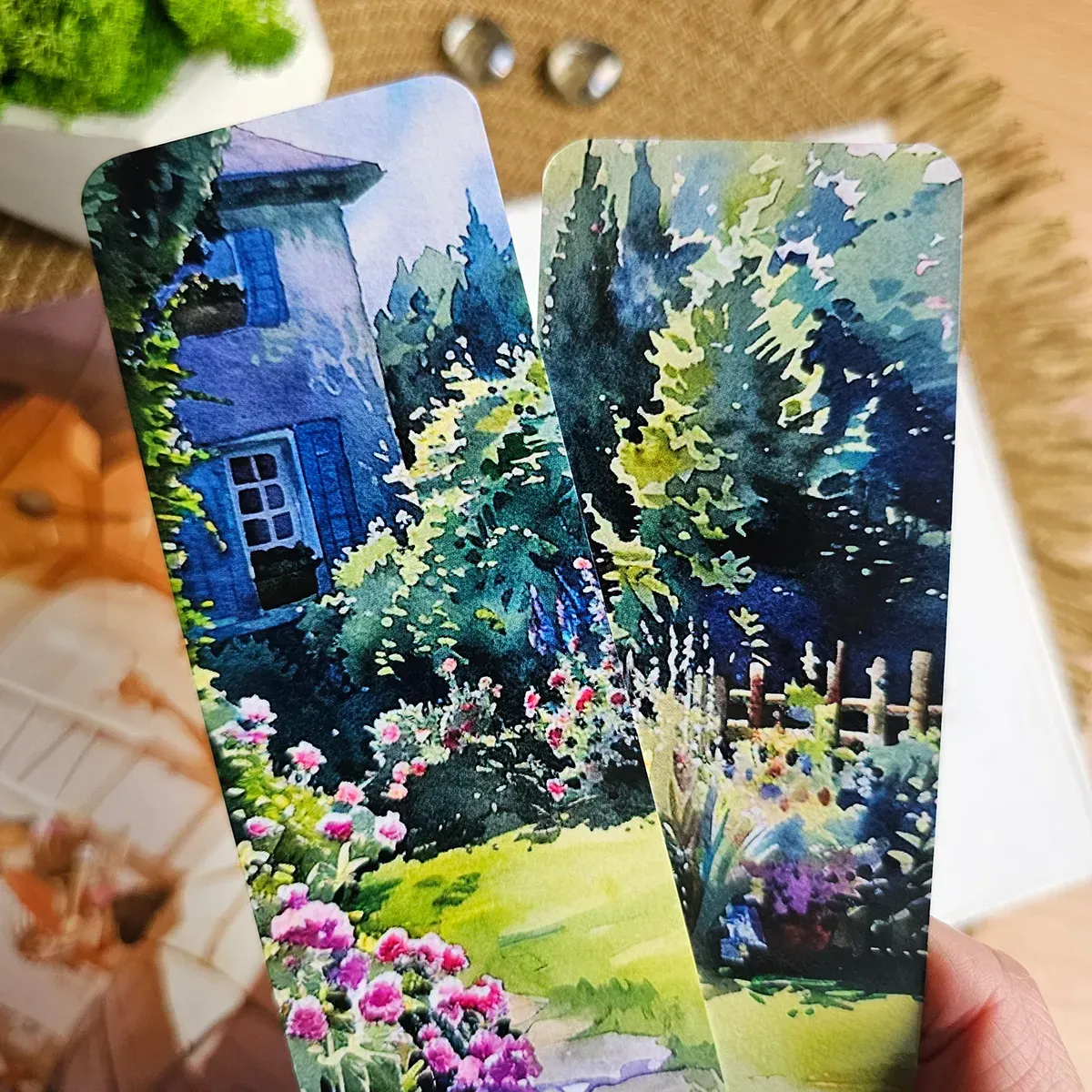 Закладка для книг MriyTaDiy, "Квіткове подвір`я", art bm-02, 1