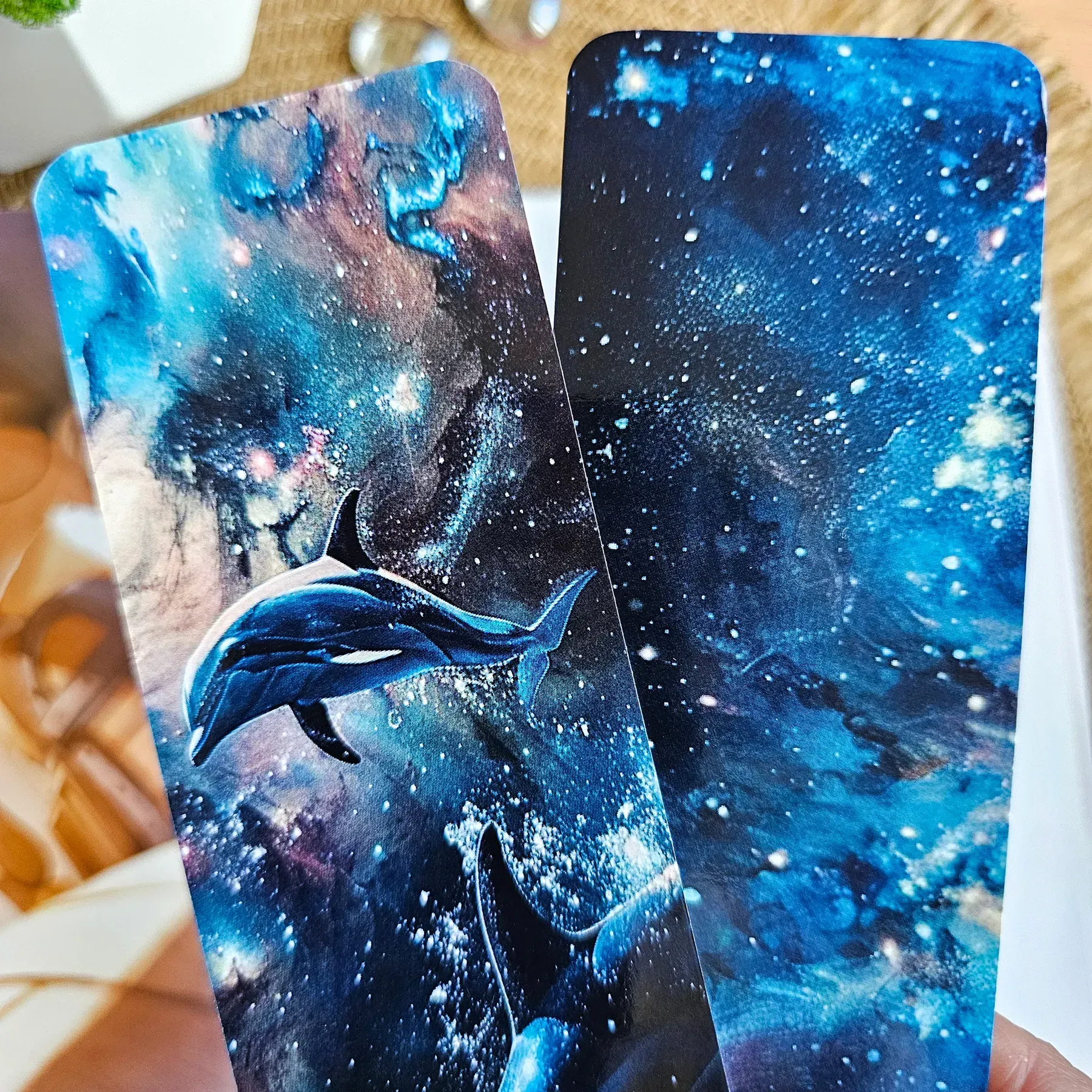 Закладка для книг MriyTaDiy, "Космічні дельфіни", art bm-34 1