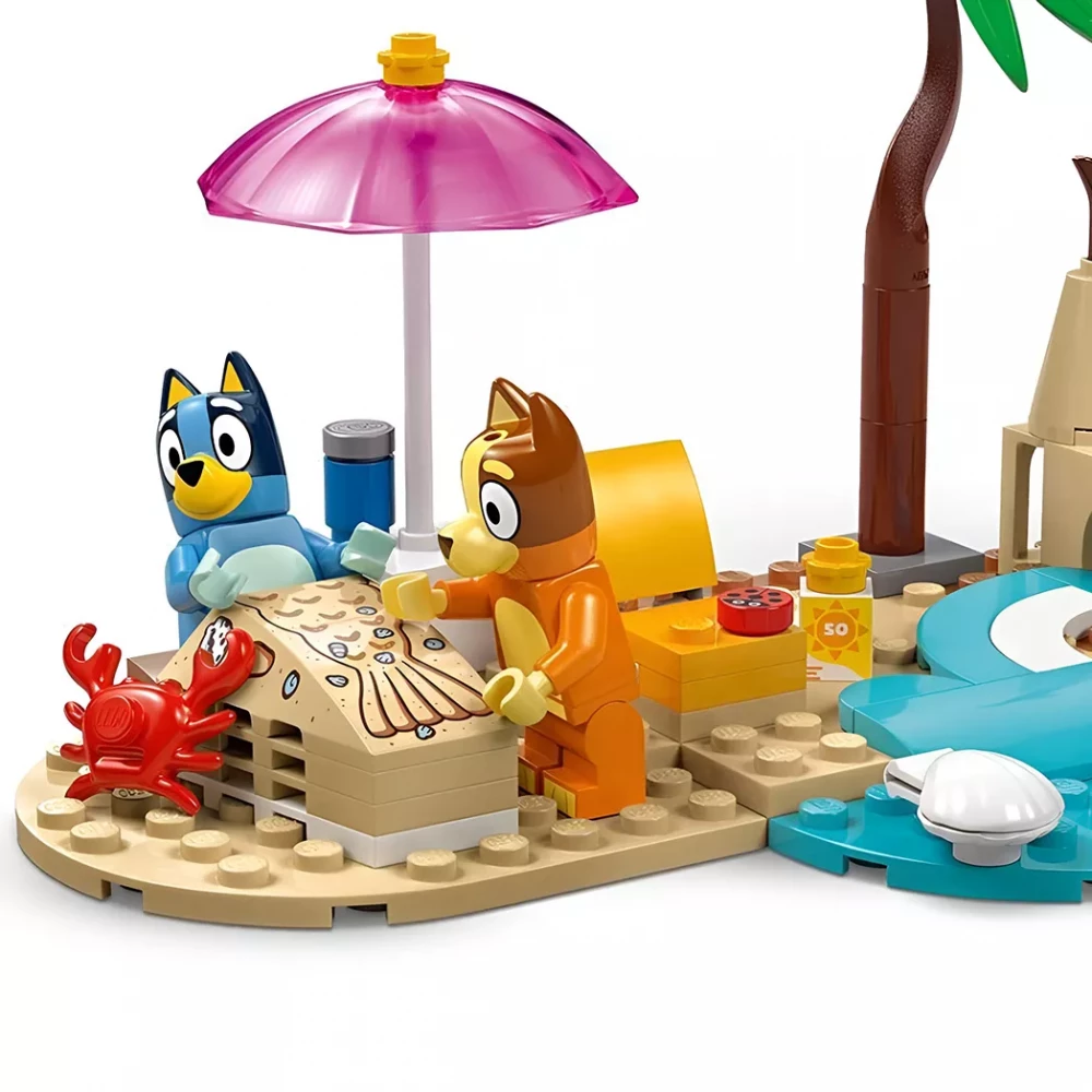 Конструктор Lego Bluey "Пляж и семейная поездка на автомобиле Блуи", 11202 4