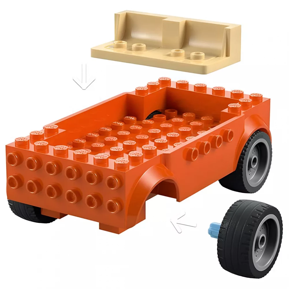 Конструктор Lego Bluey "Пляж и семейная поездка на автомобиле Блуи", 11202 7