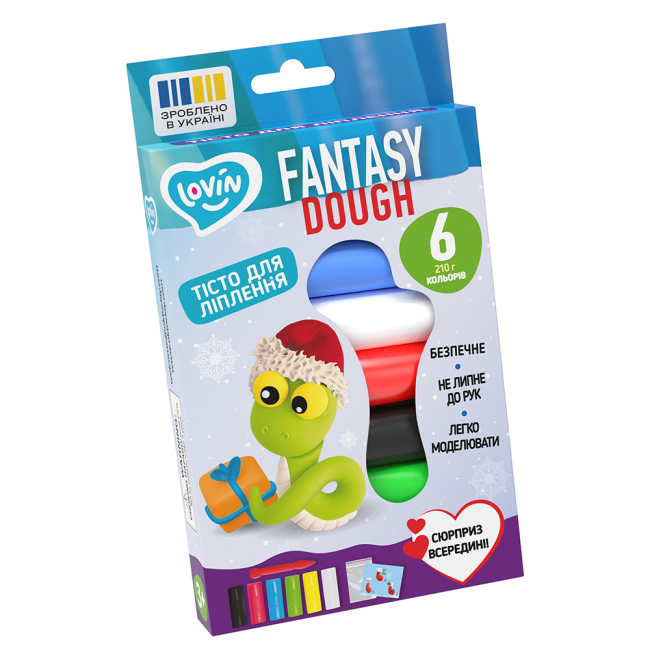 Набір для ліплення з тістом "Fantasy" 6 кольорів, 41241, TM Lovin