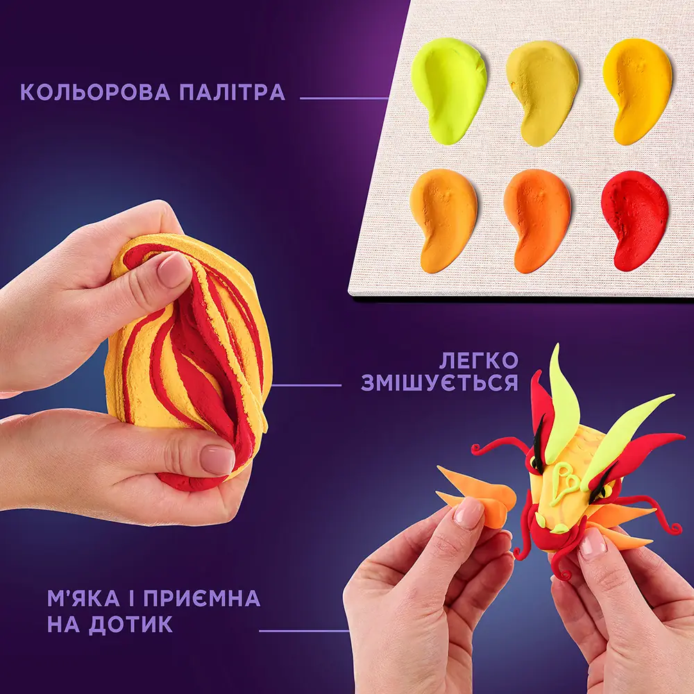 Набір для створення 3D-картини "Манга: Вогонь" 29*29 см, 20039, ТМ ОКТО 5