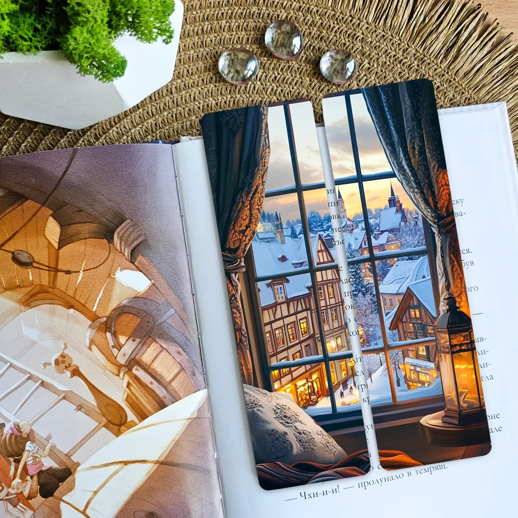 Закладка для книг MriyTaDiy, "Зима за вікном", art bm-62