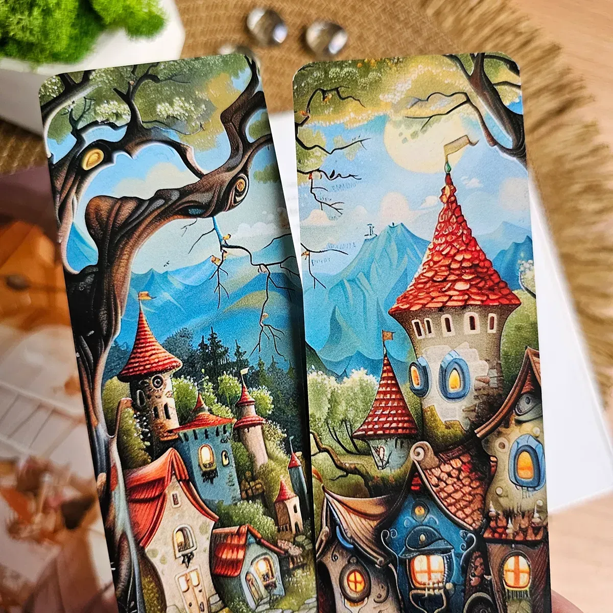 Закладка для книг MriyTaDiy, "Казкове містечко", art bm-24 1
