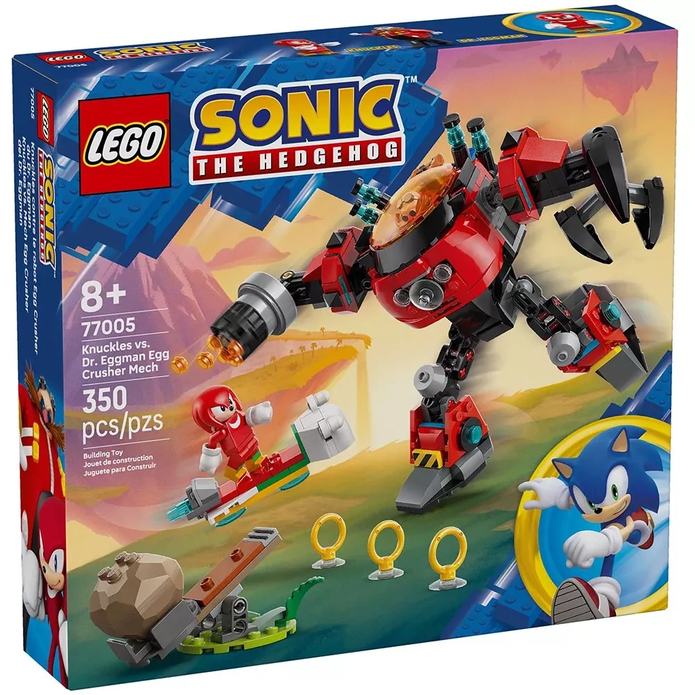 Конструктор Lego Sonic "Knuckles против Dr. Eggman Egg Crusher Mech", 77005