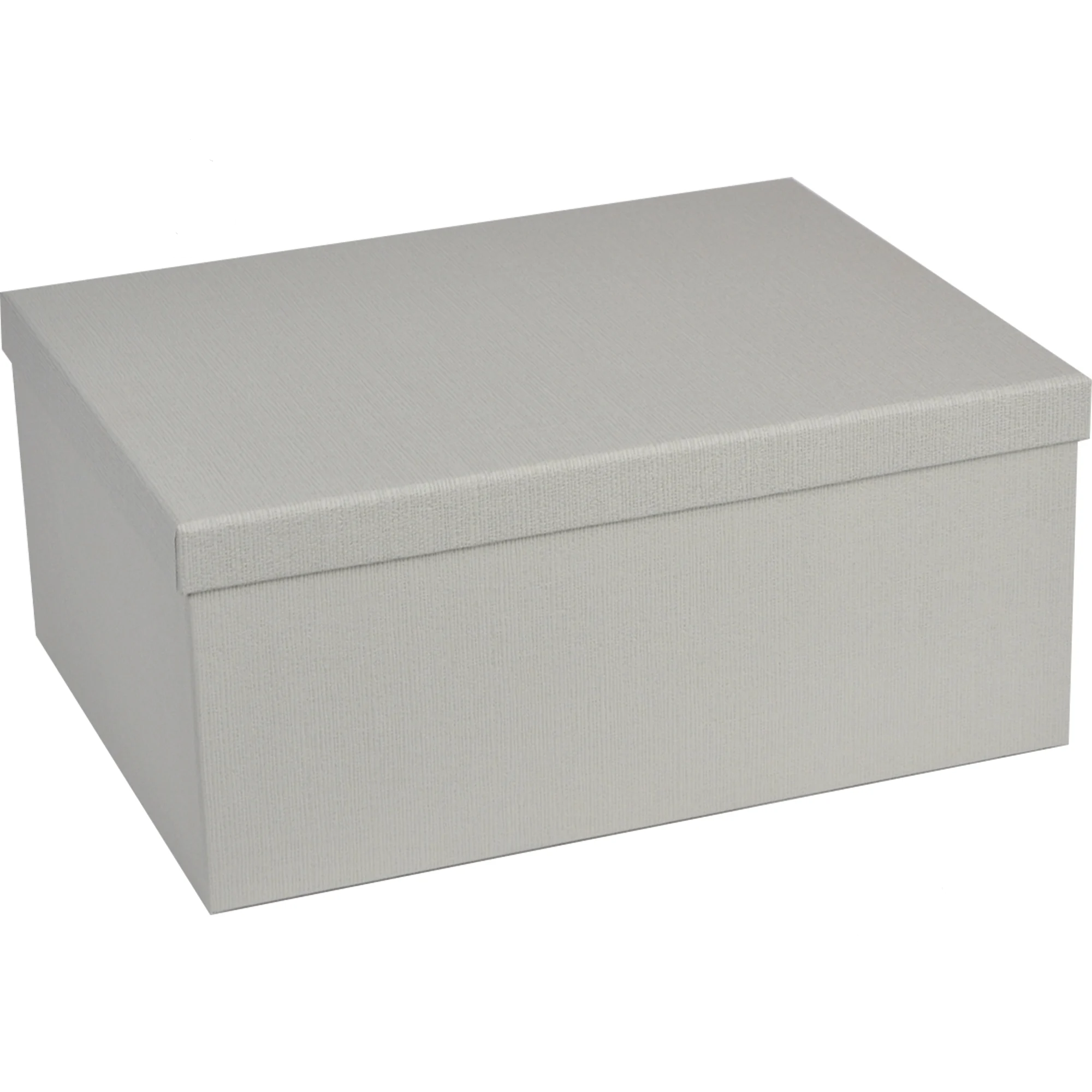 Подарункова коробка прямокутна, світло-сіра "Pure Linen", 31*23*13,5 см, 1110200307