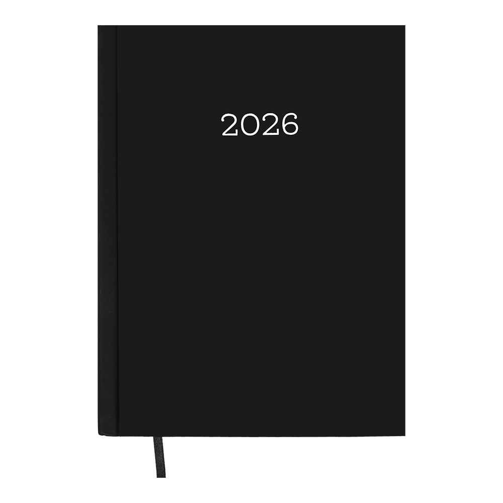 Щоденник датований A5, 2026 Monochrome, чорний, BM.2160-01