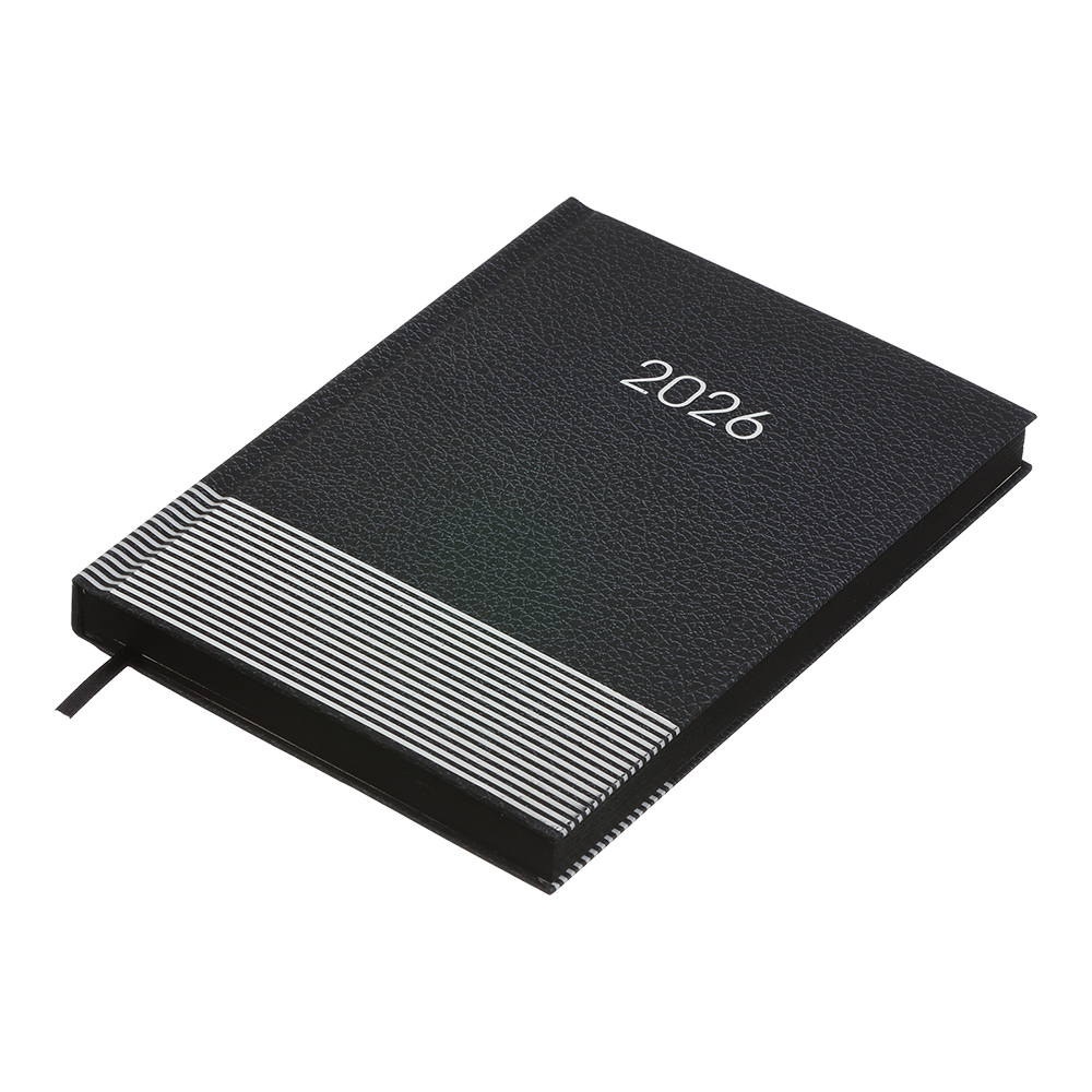 Щоденник датований A5, 2026 Parallel, чорний, BM.2107-01 1