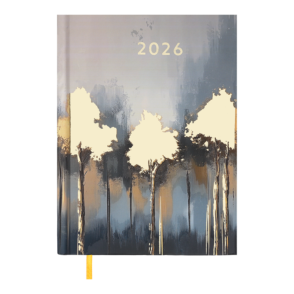 Щоденник датований A5, 2026 поліграфічний Filling, золотий, BM.2162-23
