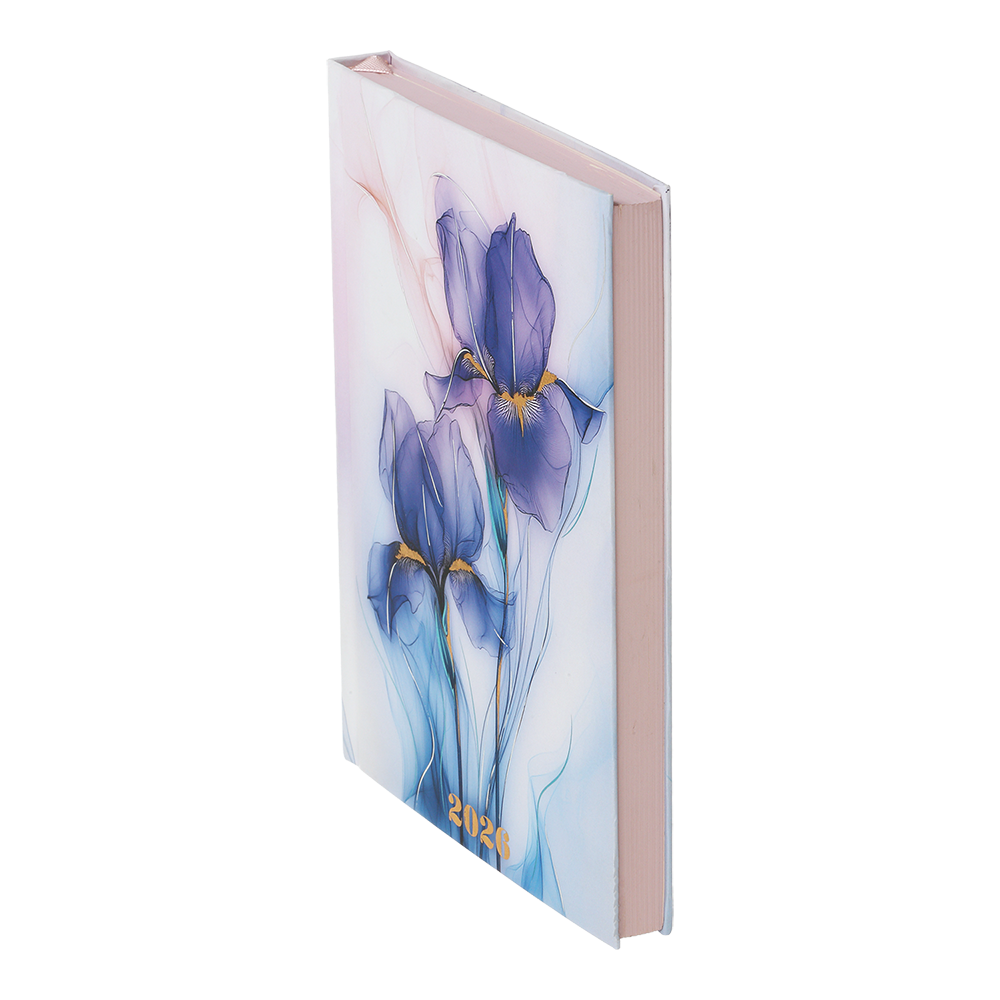 Дневник датированный A5, 2026 полиграфический Novel, фиолетовый, BM.2103-07 2