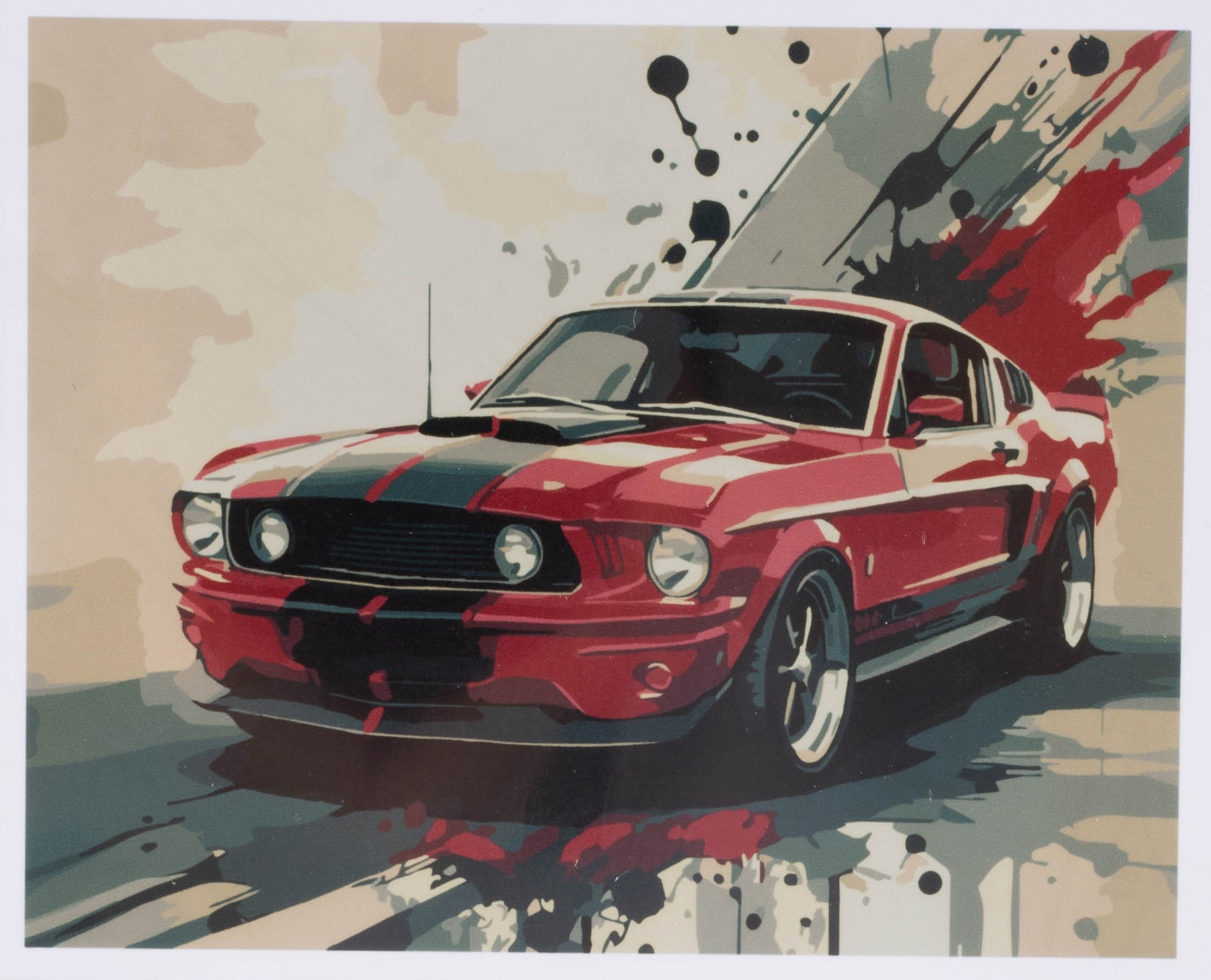 Картина за номерами 40*50 см "Mustang Gt Shelby", IDEA2-011