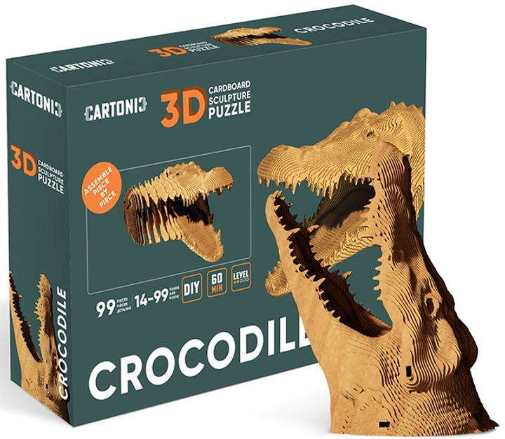 Картонний конструктор "Cartonic 3D Puzzle CROCODILE", CARTCROC