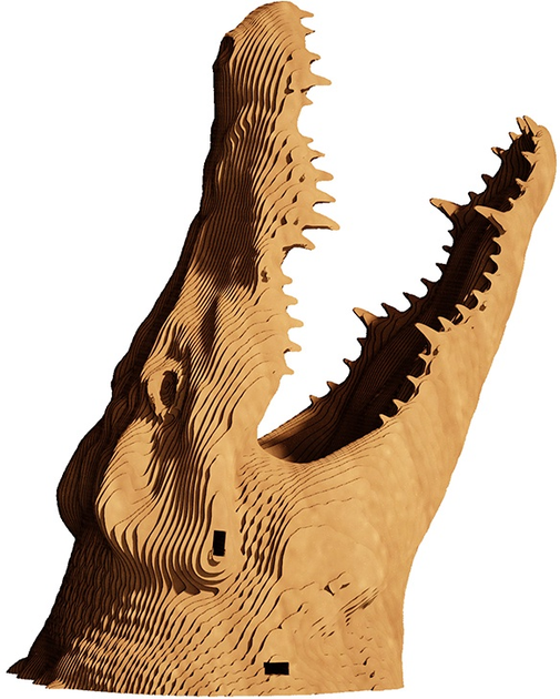 Картонний конструктор "Cartonic 3D Puzzle CROCODILE", CARTCROC 6