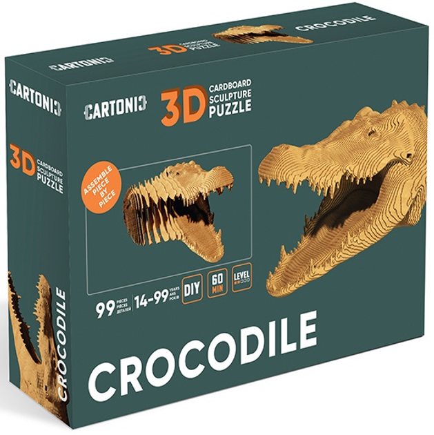 Картонний конструктор "Cartonic 3D Puzzle CROCODILE", CARTCROC 7