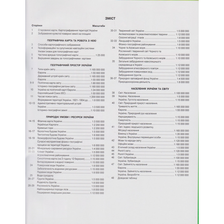 Атлас География НУШ 8 кл., 7315 4