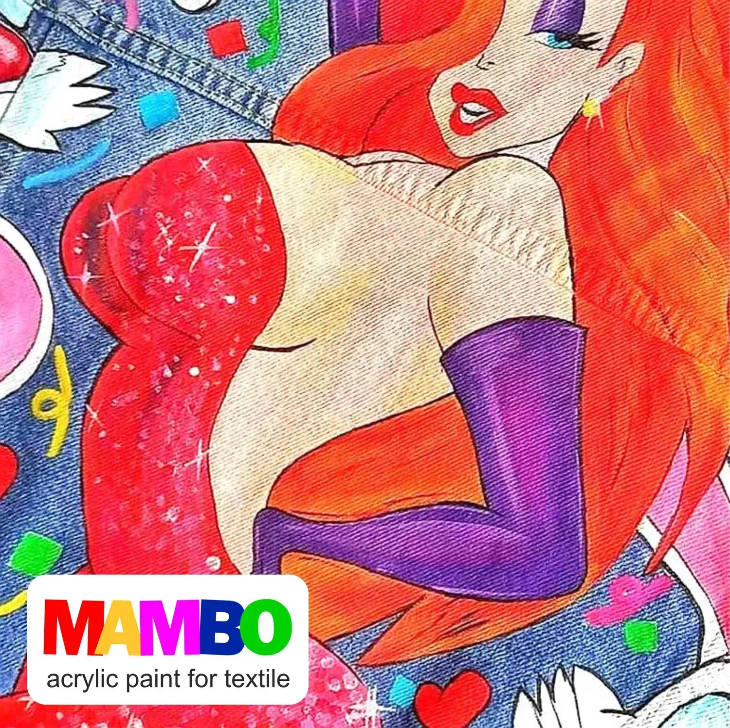 Фарба по тканині MAMBO "ART Kompozit", 20 мл (21 ультрамарин фіолетовий) 6