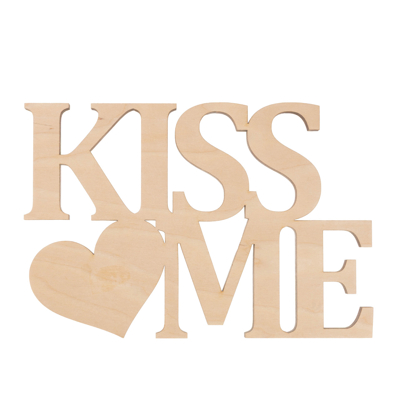 Заготівка дерев`яна Kiss Me - Серце, С27