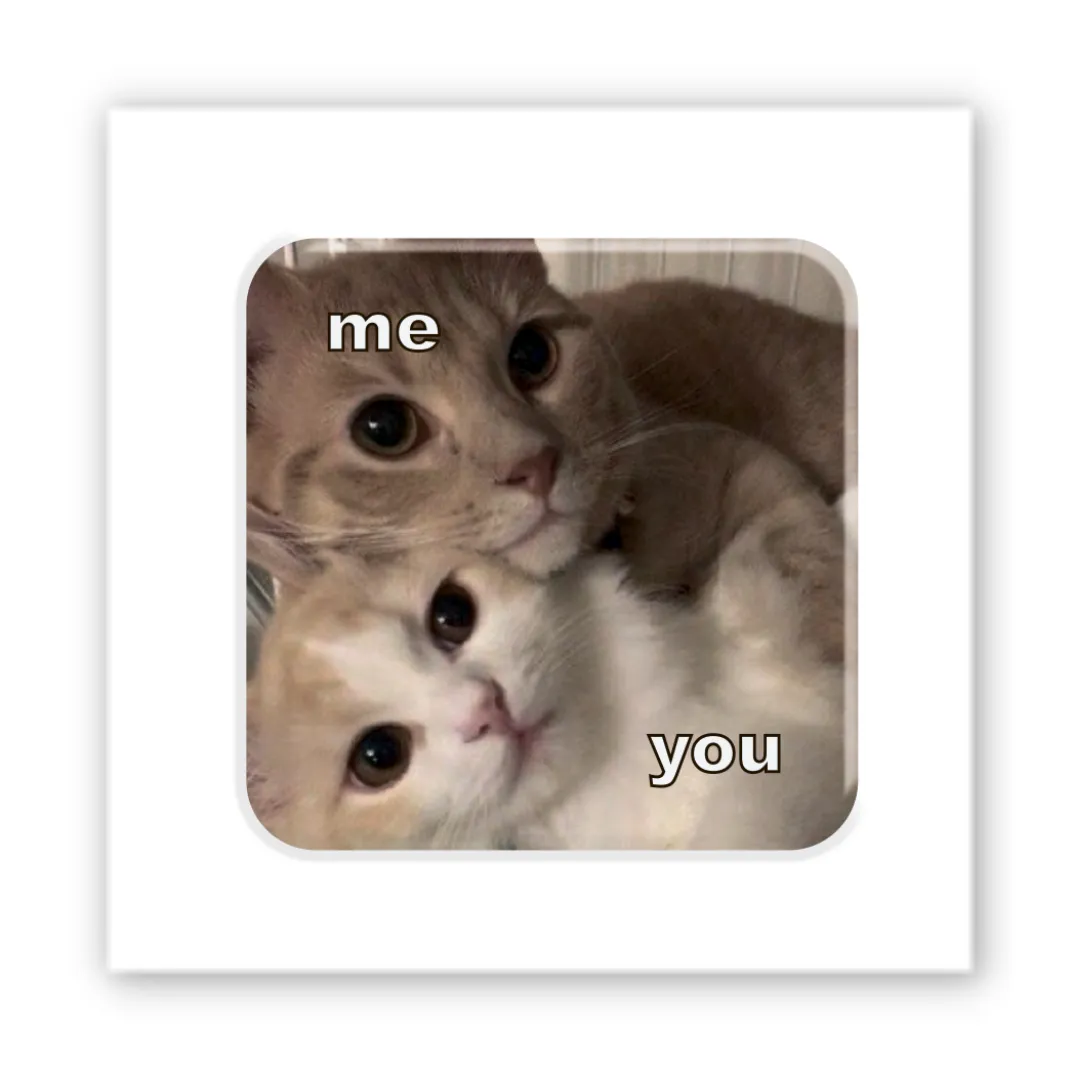 3D-стікер "Me and you"