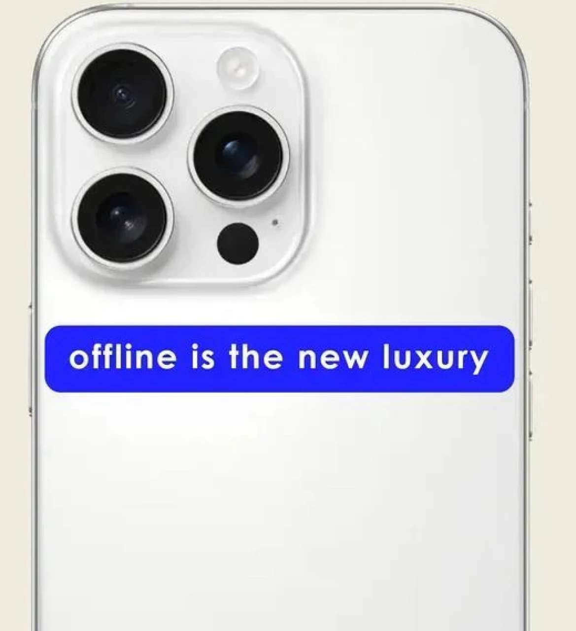 Стікер 3D "Offline is a new luxury" Cobart