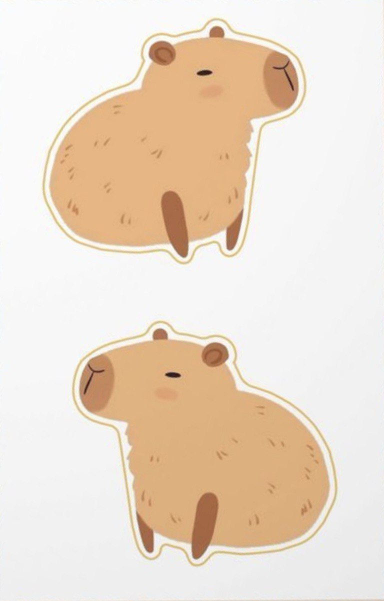 Стікерпак 3D А7 "Capybaras" Cobart