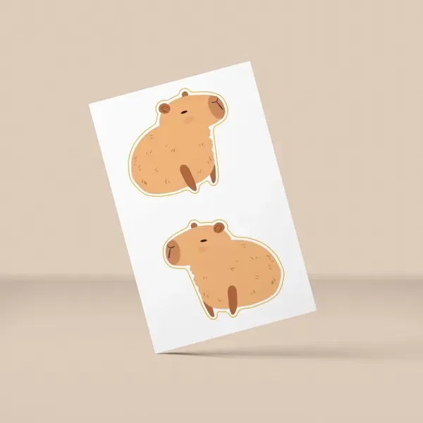 Стікерпак 3D А7 "Capybaras" Cobart 2