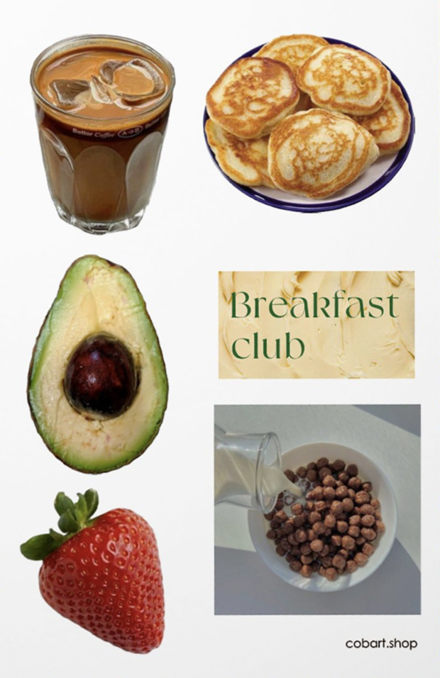 Набір стікерів "Breakfast" Cobart