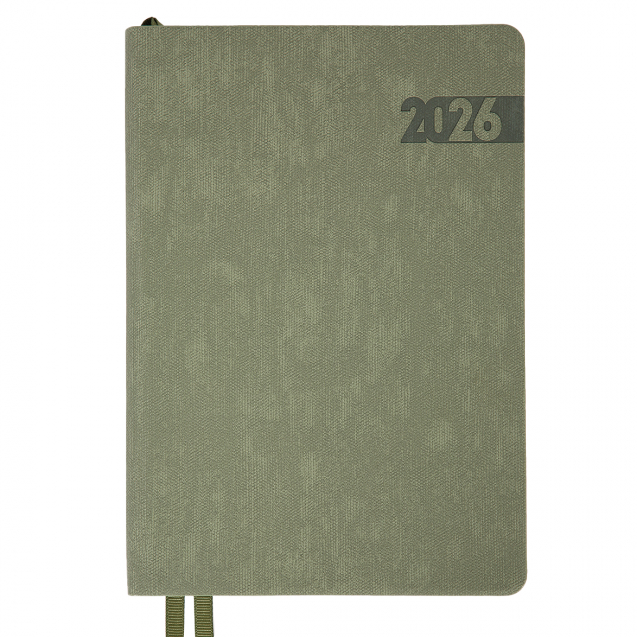 Дневник-деловая записная книжка А5 2026 "Boss" датированный, мягкий, хаки, 368 стр., 252635, Leo Planner
