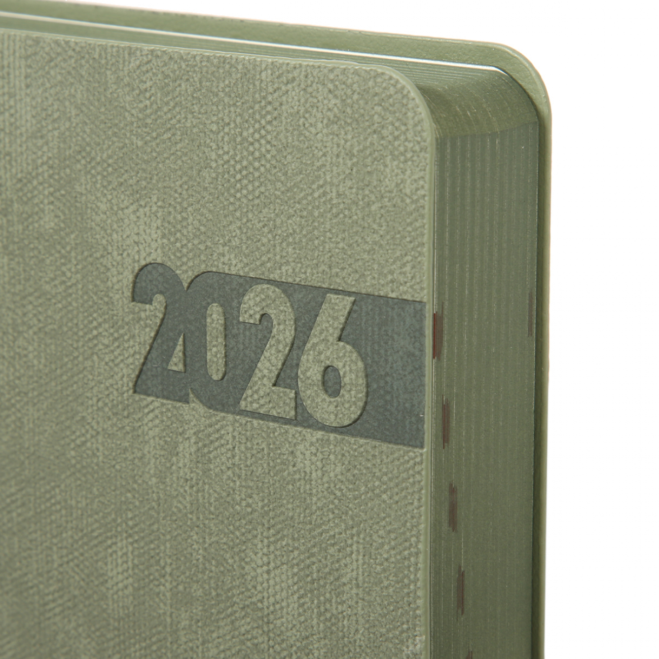 Дневник-деловая записная книжка А5 2026 "Boss" датированный, мягкий, хаки, 368 стр., 252635, Leo Planner 1