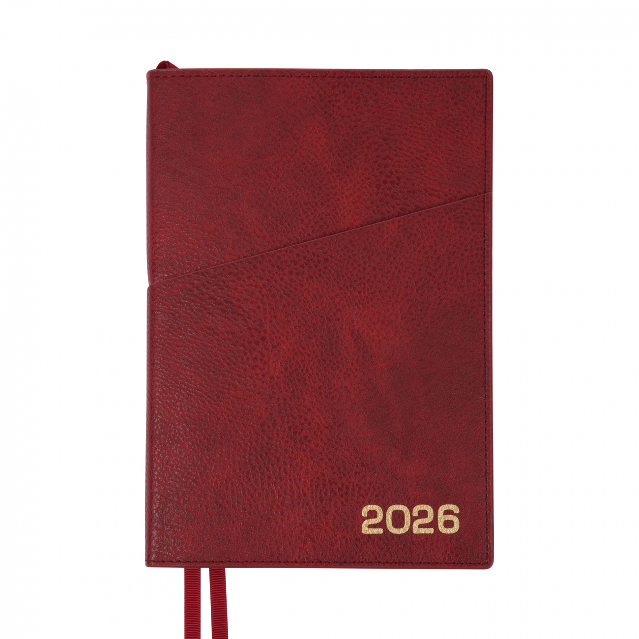Дневник-деловая записная книжка А5 2026 "Credo" датированный, интегральный, бордовый, 368 стр., 252645, Leo Planner