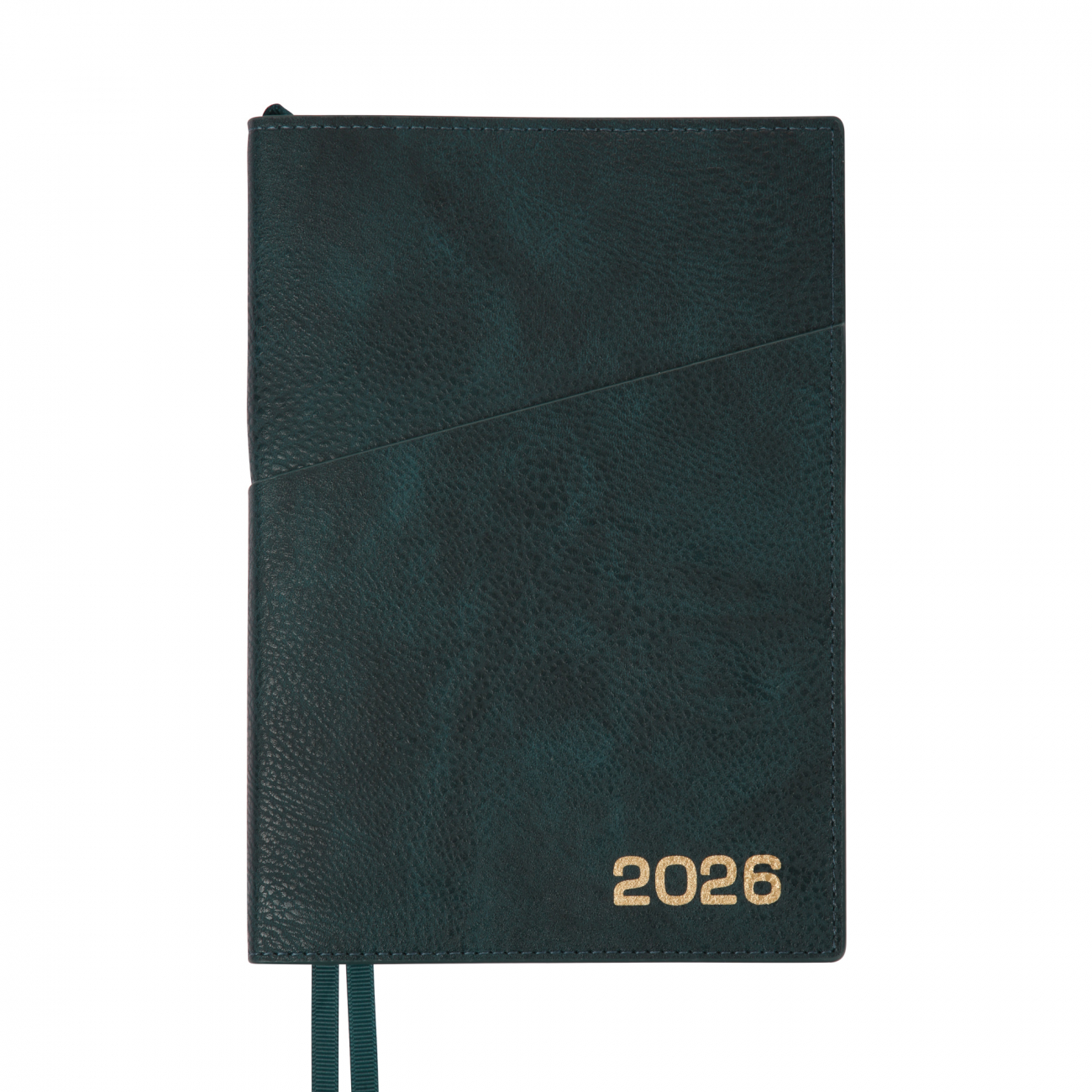 Дневник-деловая записная книжка А5 2026 "Credo" датированный, интегральный, изумрудный, 368 стр., 252646, Leo Planner