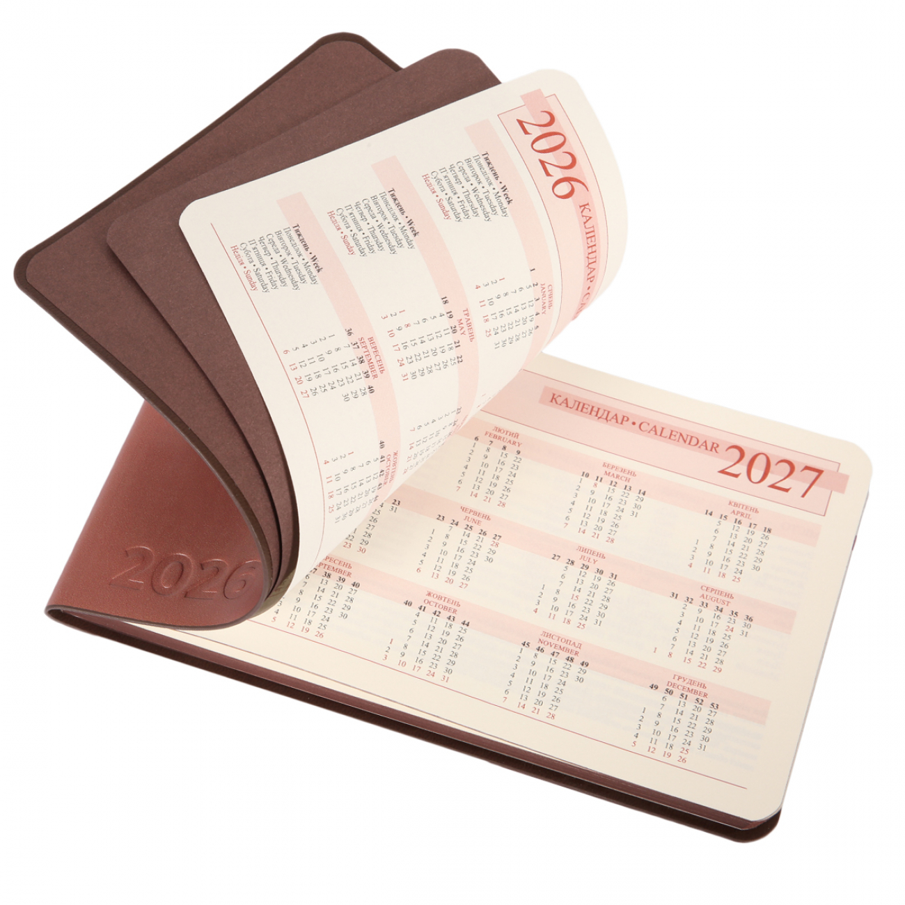 Еженедельник датированный 2026 "Choco" 10*17 см, мягкий, 128 стр., 252716, Leo Planner 2