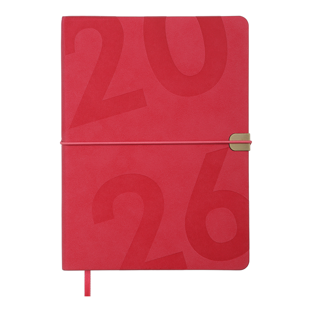 Щоденник датований A5, 2026 Best, малиновий, BM.2126-29