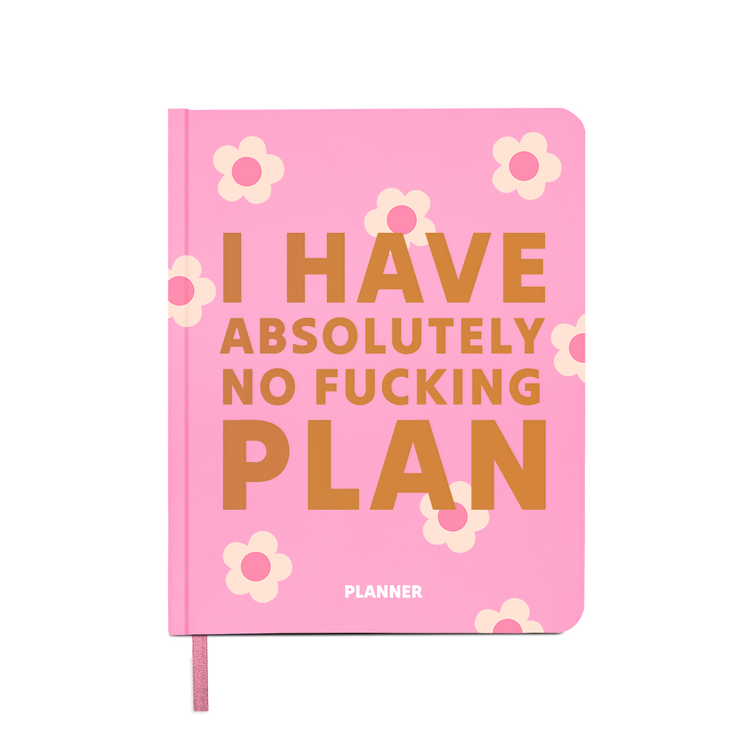 Блокнот для планирования "I HAVE ABSOLUTELY NO PLAN" розовый, orner-2876