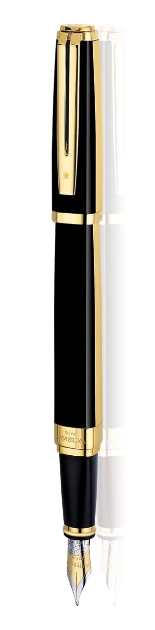 Ручка Waterman EXCEPTION Night/Day Gold GT  FP F, поз. перо, 11 025