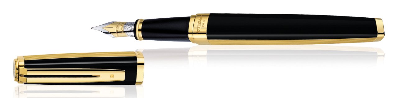 Ручка Waterman EXCEPTION Night/Day Gold GT  FP F, поз. перо, 11 025 2