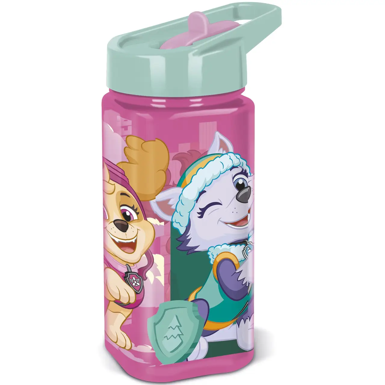Пляшка квадратна дитяча для напоїв 510 мл "Paw patrol girl superpowers", 81814