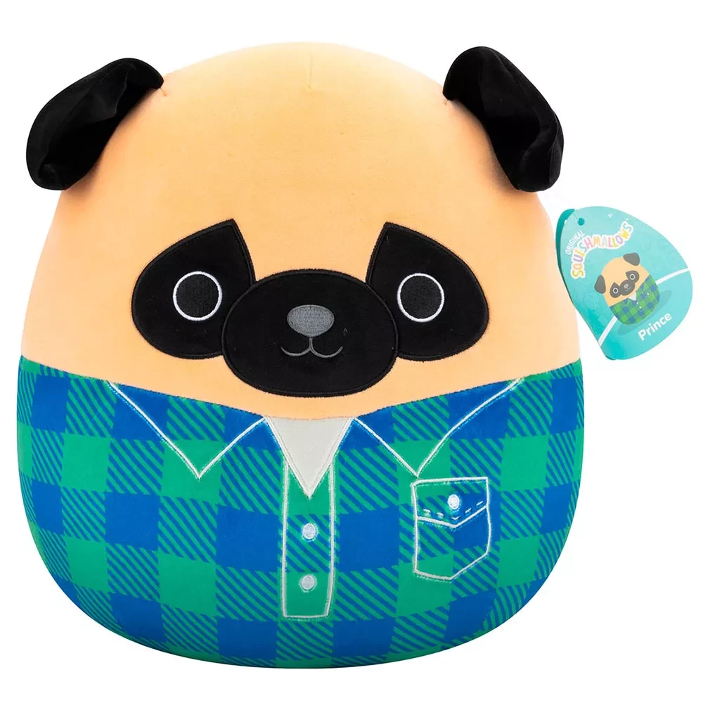М`яка іграшка SQUISHMALLOWS - МОПС ПРИНЦ, 30 см, SQCR06622 6